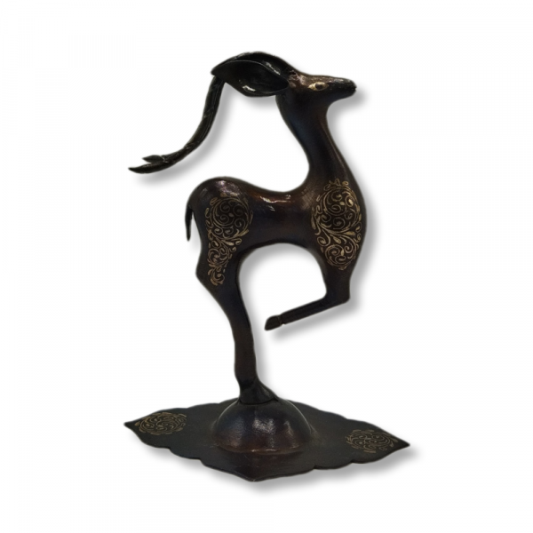 Steel gazelle with silver art-Code F-T001274