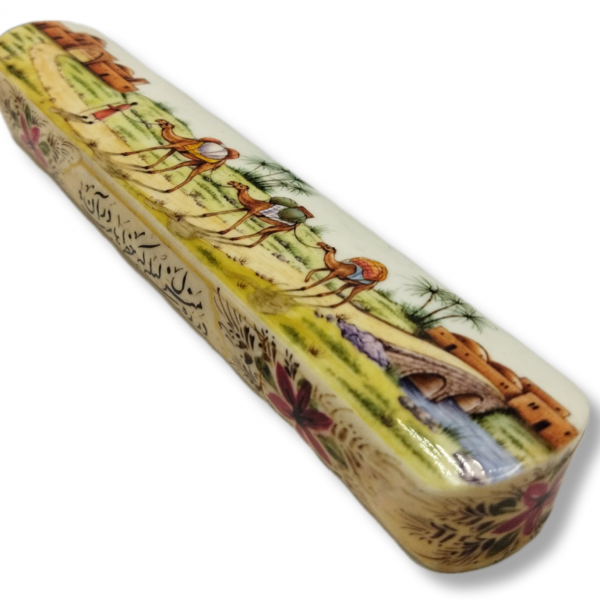 Bone pencil case, historical building design-Code 1010007
