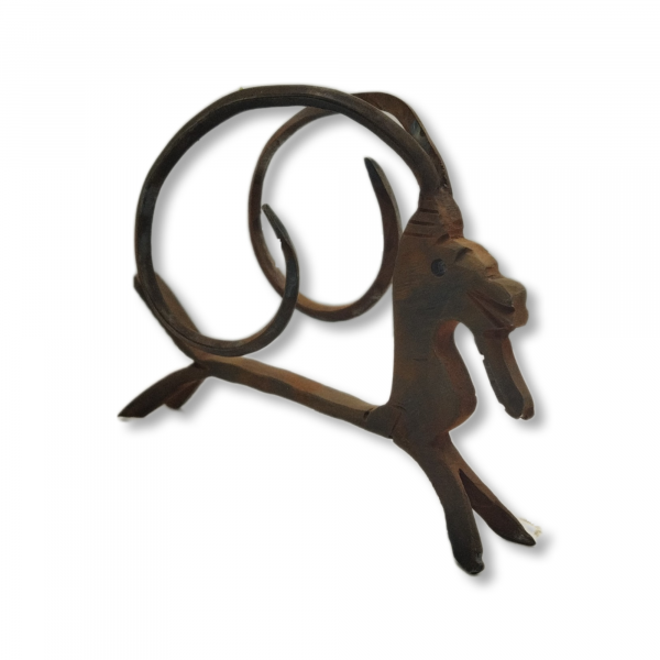 Small steel horned goat-code F-T00928