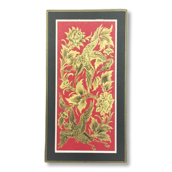 Miniature painting on poetry and Simorgh paper-Code 1030001