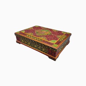 Wooden Quran box with flower and bird design-code C-J0033