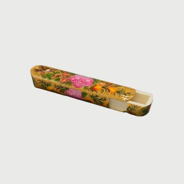 Bone pencil case with flower and bird design-Code 1010005