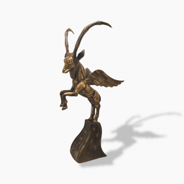 Steel Winged antelope(silnus)gilded steel-Code F-T00682