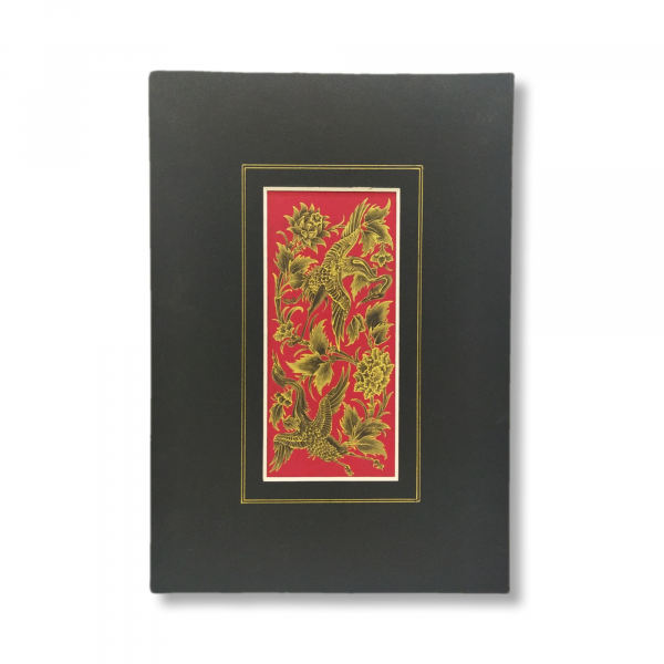 Miniature painting on poetry and Simorgh paper-Code 1030001